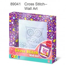 Cross Stitch Wall Art - Owl Cross Stitch Wall Art - Owl